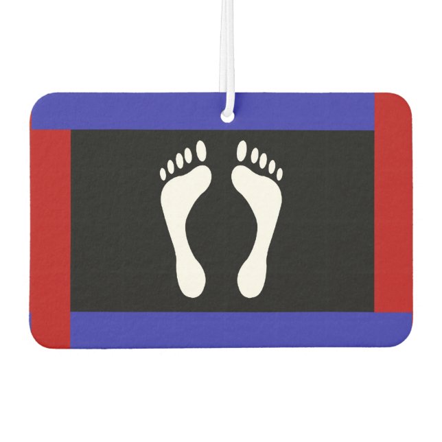 Foot Pride Flag (Footprint) Air Freshener (Front)