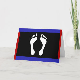 Foot Pride Flag (Footprint) Card
