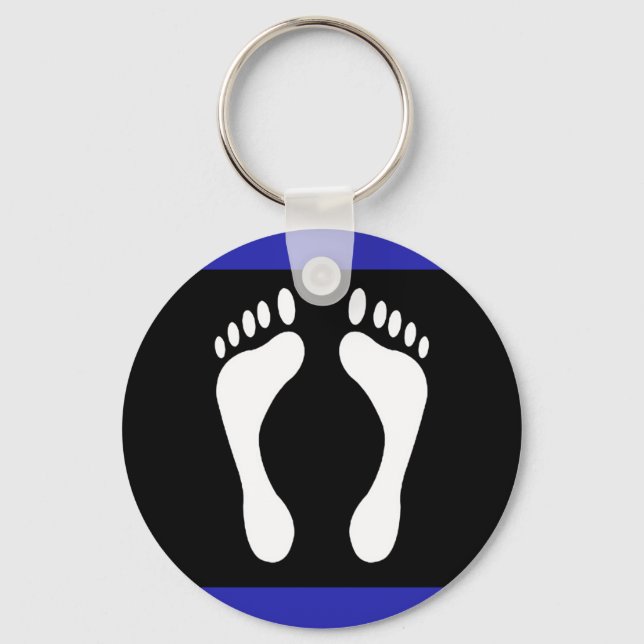 Foot Pride Flag (Footprint) Keychain (Front)