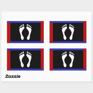 Foot Pride Flag (Footprint) Sticker