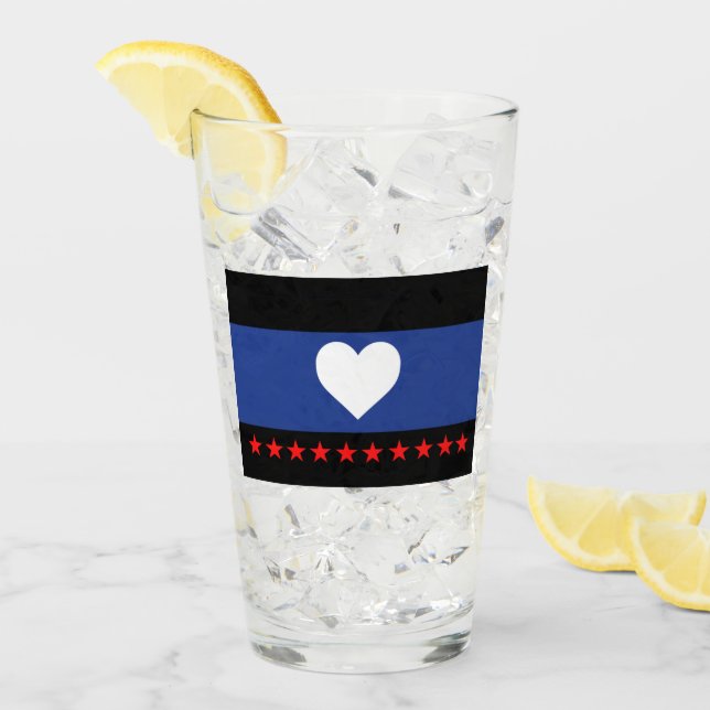 Foot Pride Flag Glass (Front Ice)
