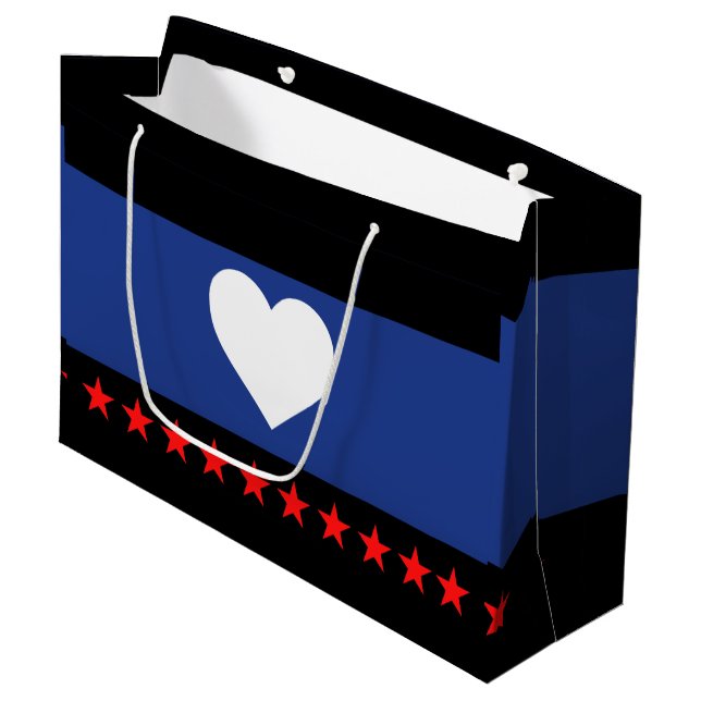 Foot Pride Flag Large Gift Bag (Front Angled)