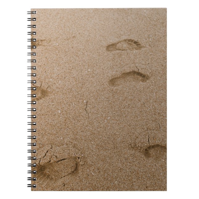 Foot print seashore notebook (Front)