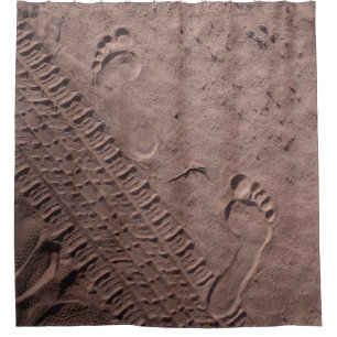 Foot prints in the sand