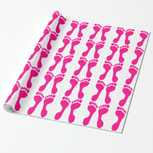 Foot Prints Wrapping Paper