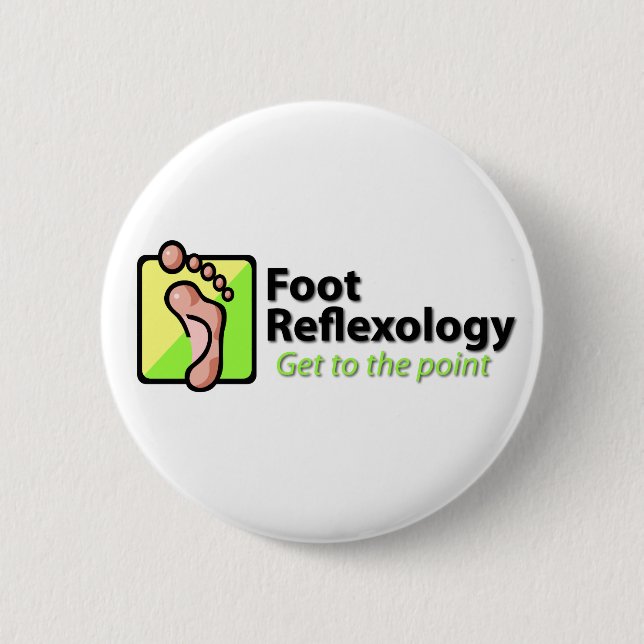 Foot Reflexology 2 Inch Round Button (Front)
