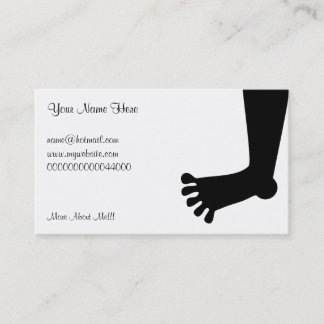 Foot, Your Name Here, Business Card