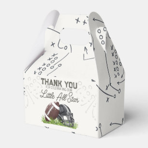 Footbal Little All Star Touchdown Birthday Party Favor Box