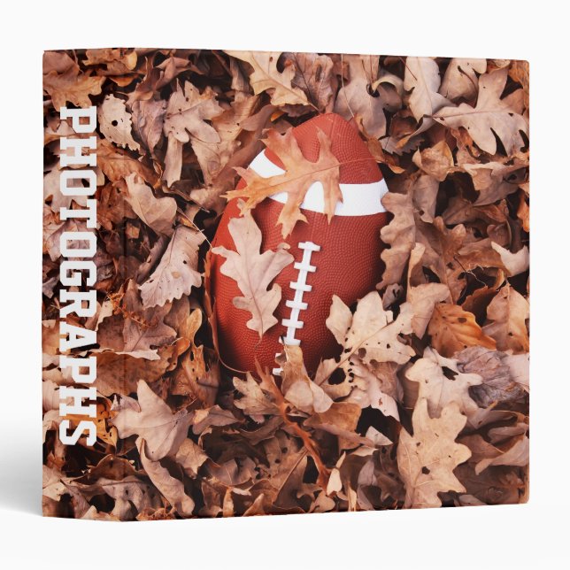 Football 1.5" Photo Album Binder (Front/Spine)