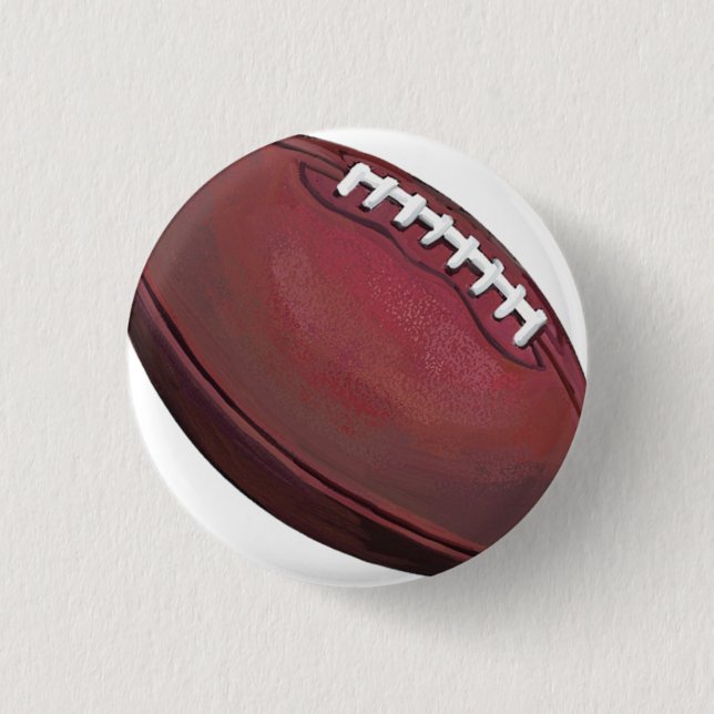 Football 1 Inch Round Button (Front)