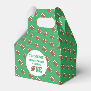 Football 1st Birthday Favor Box