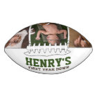 Football 1st Birthday Keepsake Autograph