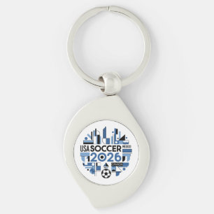 Football 2026 USA, Canada, Mexico Keychain