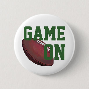 Football 2 Inch Round Button