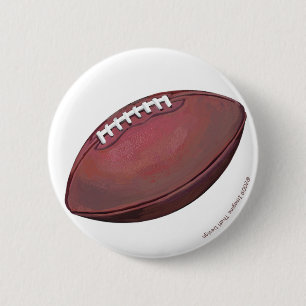 Football 2 Inch Round Button