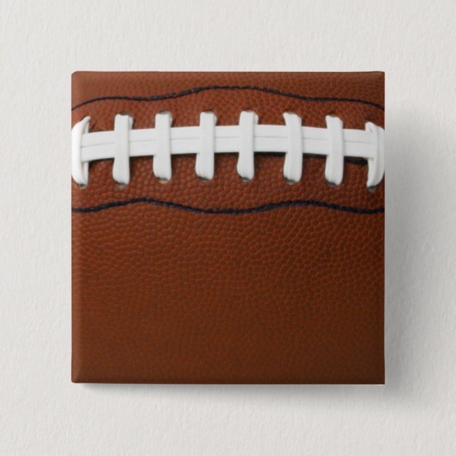 Football 2 Inch Square Button (Front)