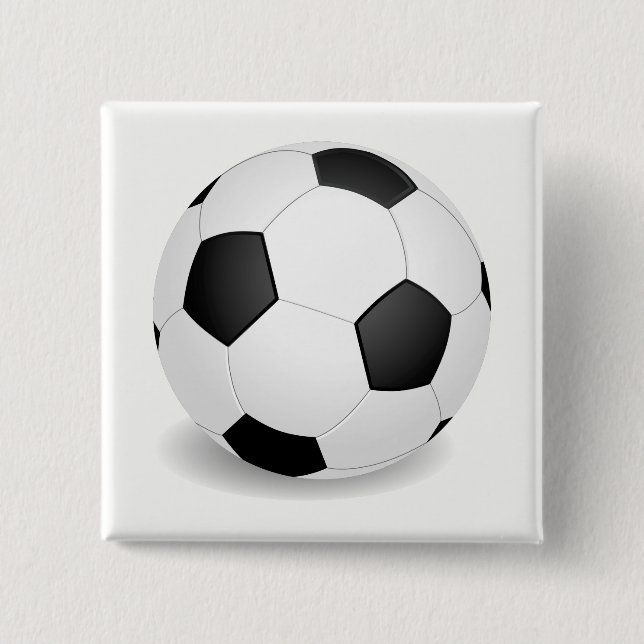 Football 2 Inch Square Button (Front)