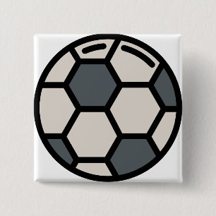 football 2 inch square button