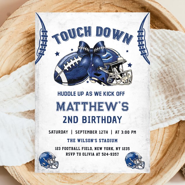 Football 2ème anniversaire Invitation (Créateur téléchargé)