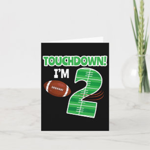 Football 2nd Birthday Party Player Game Lover Team Card