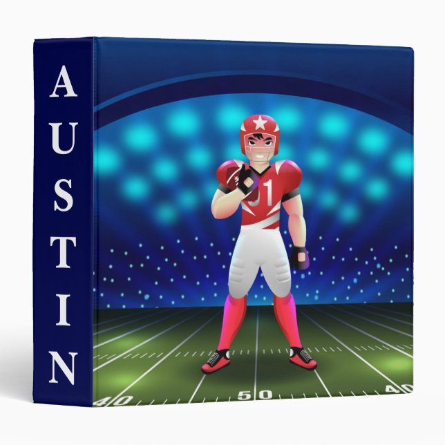 Football 3 Ring Binder (Front/Spine)