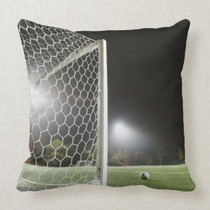Football 3 throw pillow