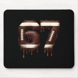 Football 67 Funny Six Seven 6 7 Meme Mouse Pad