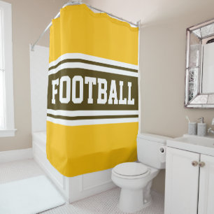 FOOTBALL 70s Yellow Orange Brown Racing Stripes