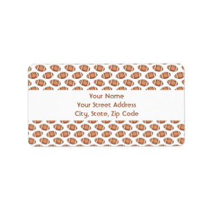 Football Address Labels