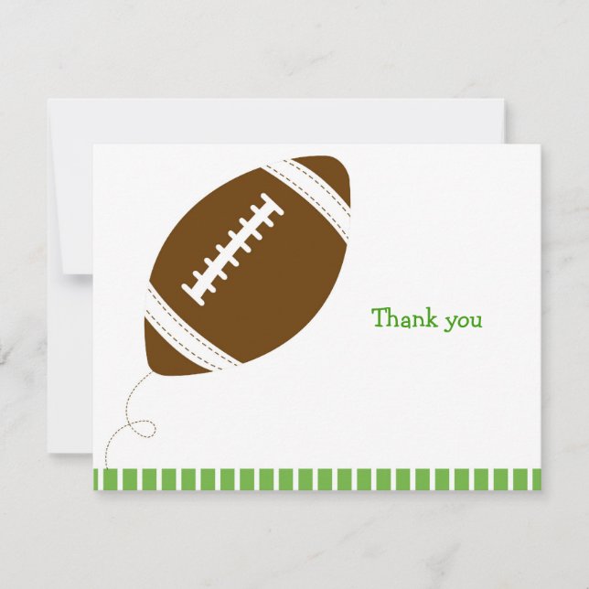 Football All Star Flat Remerciements Cartes de not (Devant)