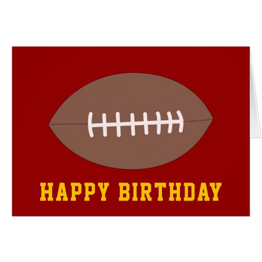 Football Americain Rugby De Joyeux Anniversaire Zazzle Ca