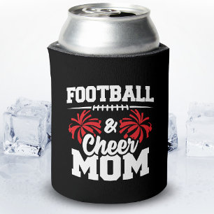 Football and Cheer Mom - High School Sports Can Cooler