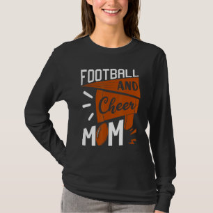Football And Cheer Mom Mother's Day T-Shirt