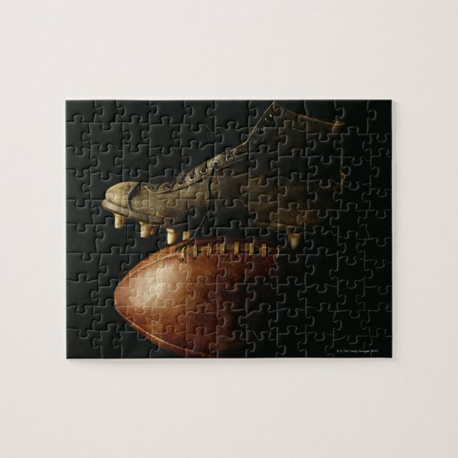 Football and Cleat Jigsaw Puzzle (Horizontal)