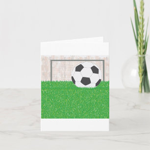 Football And Goal Card