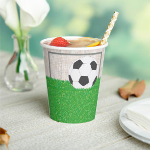 Football And Goal Paper Cups