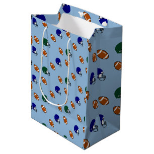 Football and Helmets Medium Gift Bag