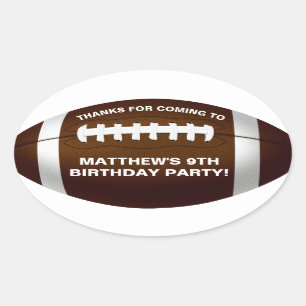 Football Anniversaire Fête Favoriser Sticker