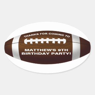 Football Anniversaire Fête Favoriser Sticker