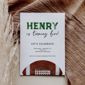 Football Anniversaire Invitation