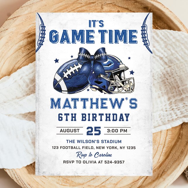 Football Anniversaire Invitation (Créateur téléchargé)