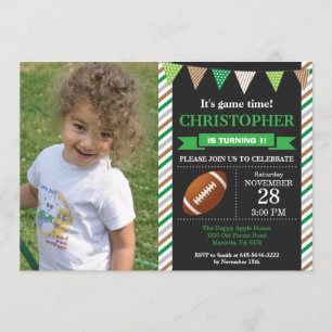 Football Anniversaire Invitation 1er Anniversaire
