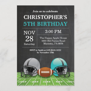 Football Anniversaire Invitation Anniversaire Fête