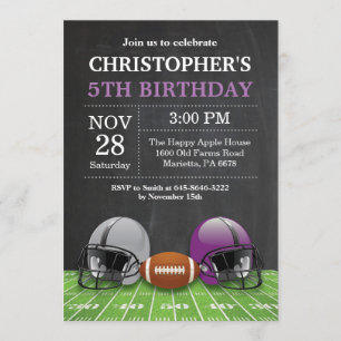 Football Anniversaire Invitation Anniversaire Fête