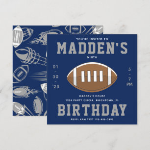 Football Anniversaire Invitation   Football Party
