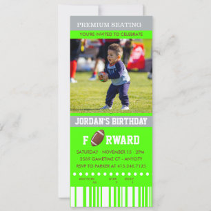 Football Anniversaire   Photo Invitation d'anniver