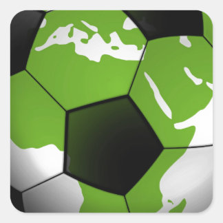 Football around the World Square Sticker