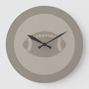 Football Art CUSTOM COLOR Large Clock