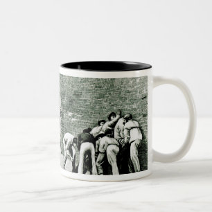 Football at the Wall at Eton Two-Tone Coffee Mug