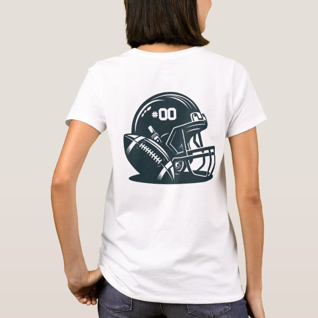 Football Aunt Customizable Shirt (Back)